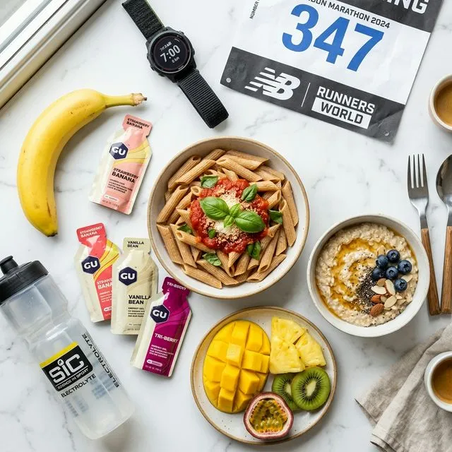 Qué comer antes, durante y después de una media maratón 21K
