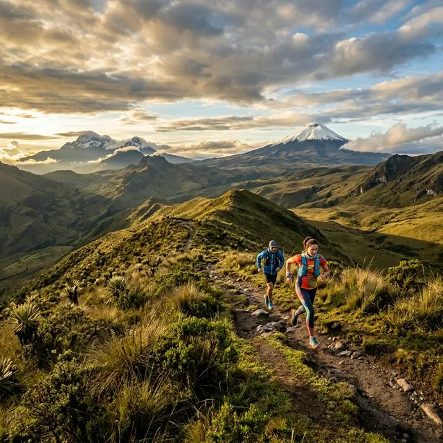 Trail running en los volcanes de Ecuador: guía de rutas y competencias