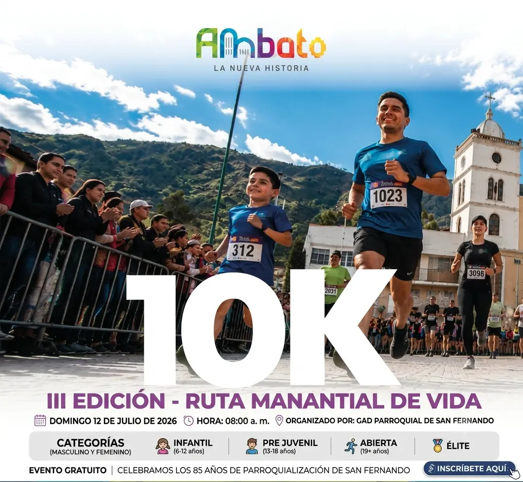 Carrera Atlética 10K San Fernando Ruta Manantial de Vida Tercera Edición